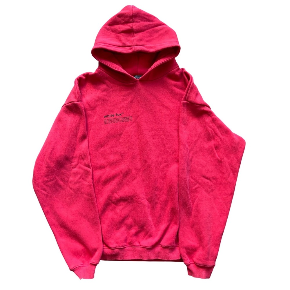 White Fox Hoodie Size M/L The Universe Sends Us What We Need